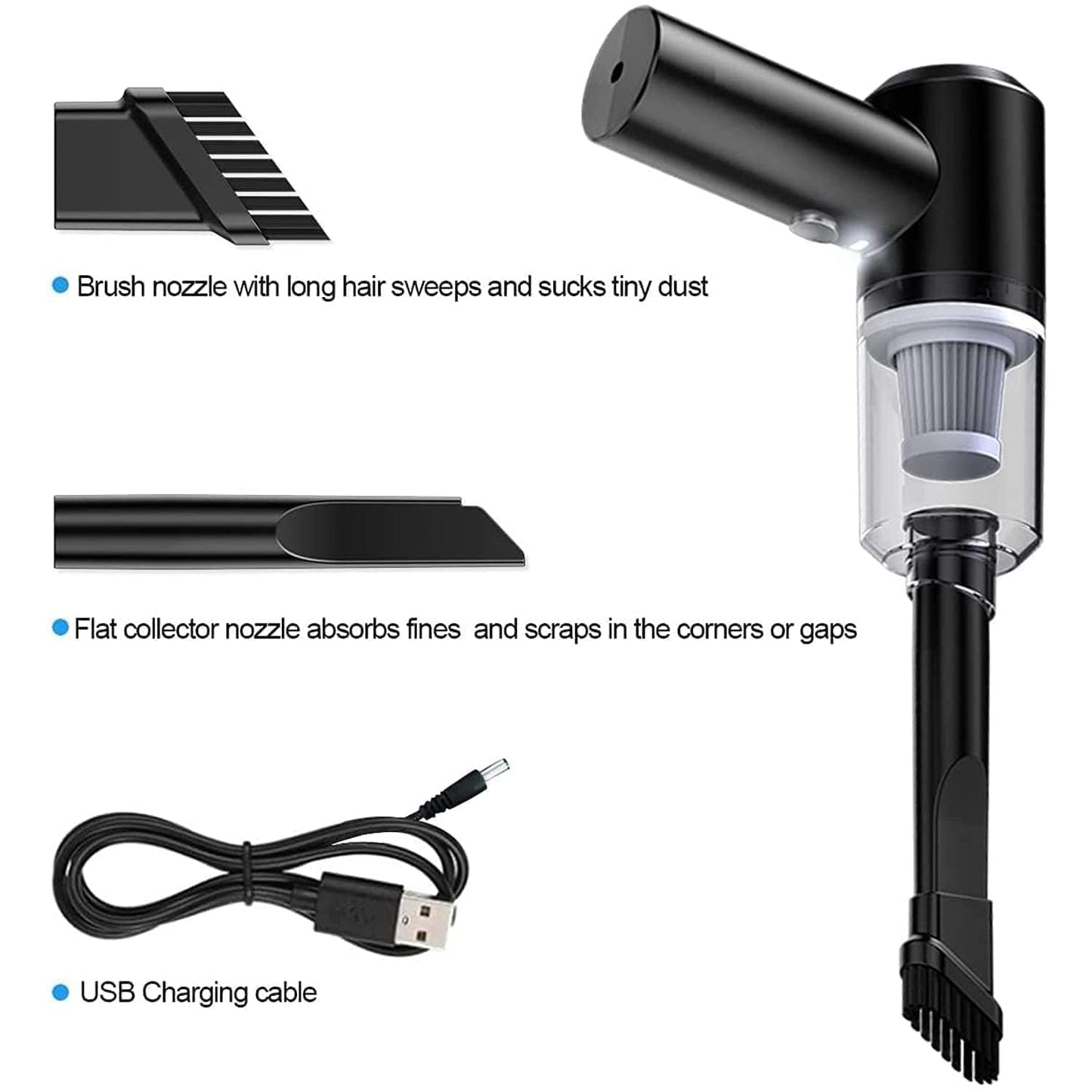 3-IN-1 Portable Car Vacuum Cleaner with Blower 🚗💨