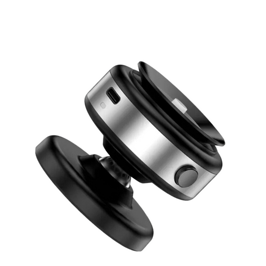 360° Magnetic Phone Mount, Hands-Free Holder for Car, Gym, MagSafe iPhones, Silver.