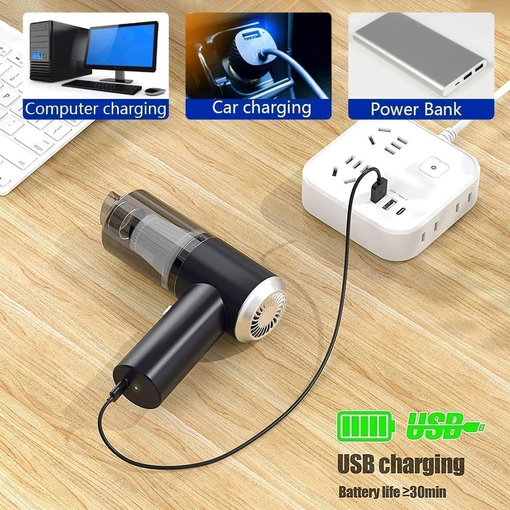 3-IN-1 Portable Car Vacuum Cleaner with Blower 🚗💨